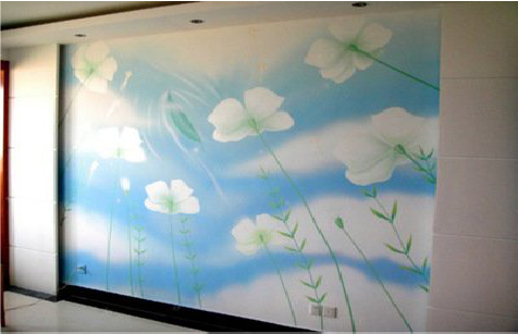 颍上画墙绘怎么画好白云的蓬松感？