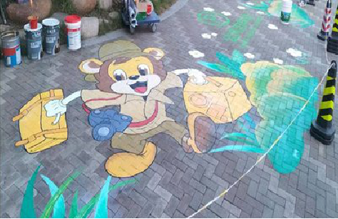 颍上夏季画地面彩绘会遇到的问题