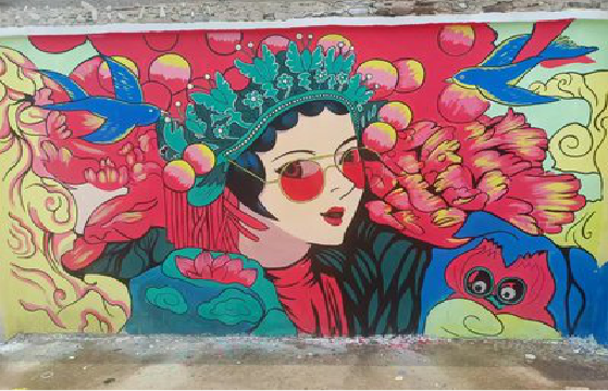 颍上墙体彩绘-网红墙