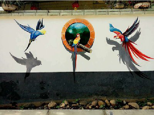 颍上视觉错位-3D墙绘设计