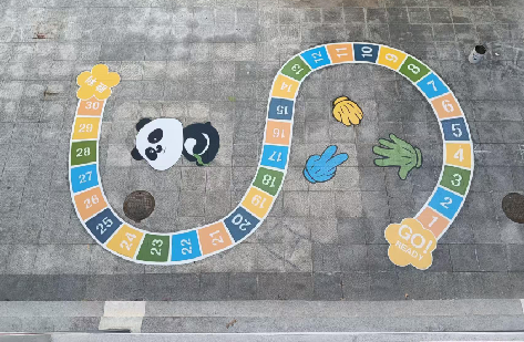 颍上地面游戏彩绘