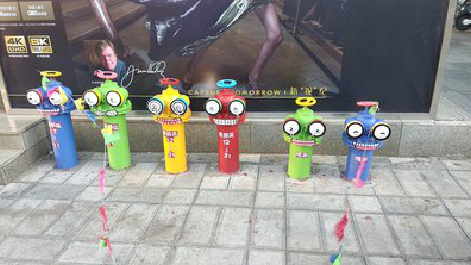 颍上商业区彩绘