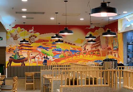 颍上商业空间彩绘介绍。