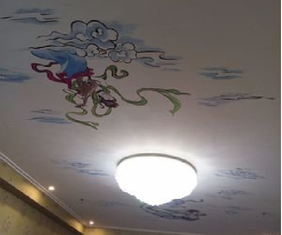 颍上如何快速绘制天花板上的手绘墙？