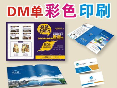 颍上单页印刷，色彩搭配简单。